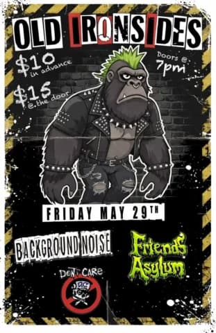 Background Noise with Don't Care & Friends Asylum at Old Ironsides